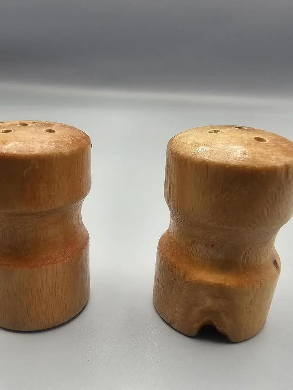 Wooden Salt and Pepper Shakers Set
